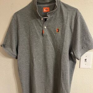Nike Gray Polo Shirt with Logo
